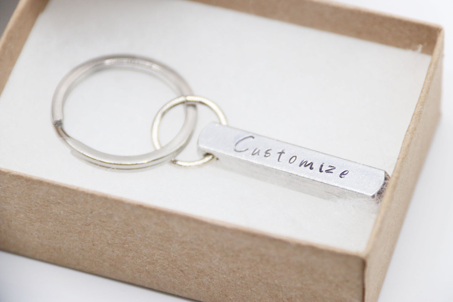 Customize 3d Bar Keychain, Personalized Bar Key Ring