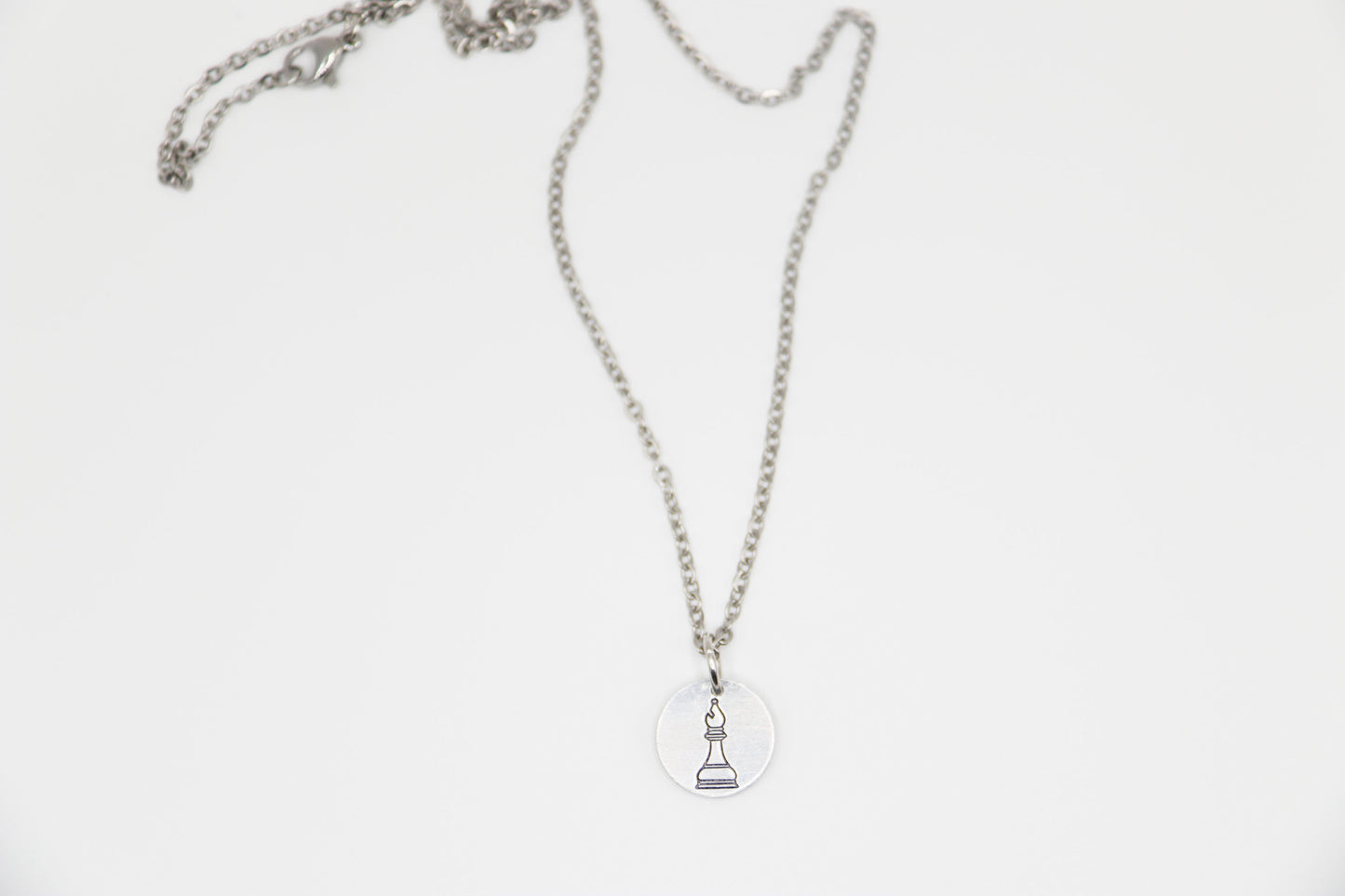 Bishop Chess Piece Necklace Jewelry Pendant