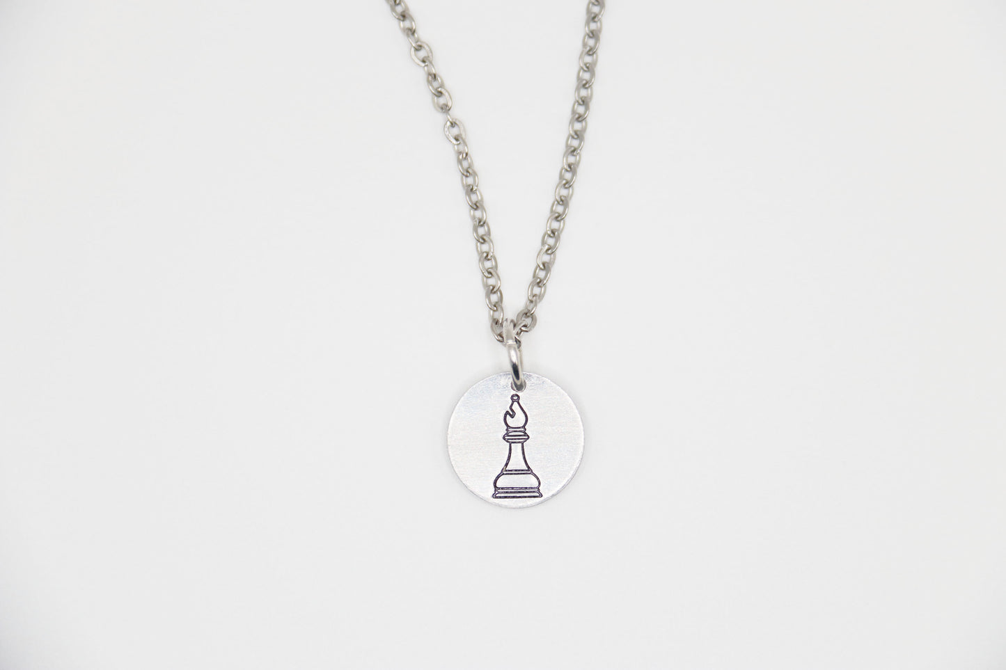 Bishop Chess Piece Necklace Jewelry Pendant
