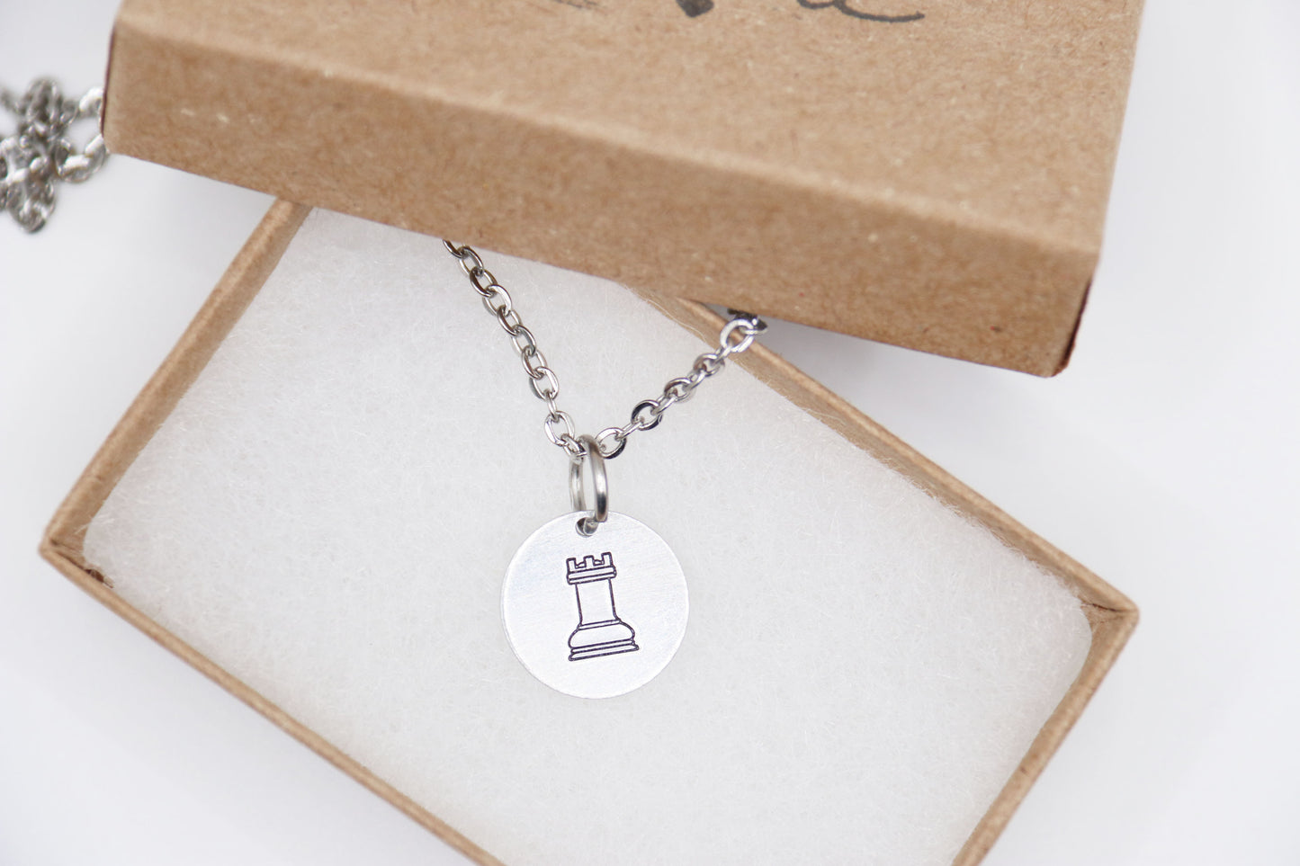 Chess Rook Necklace