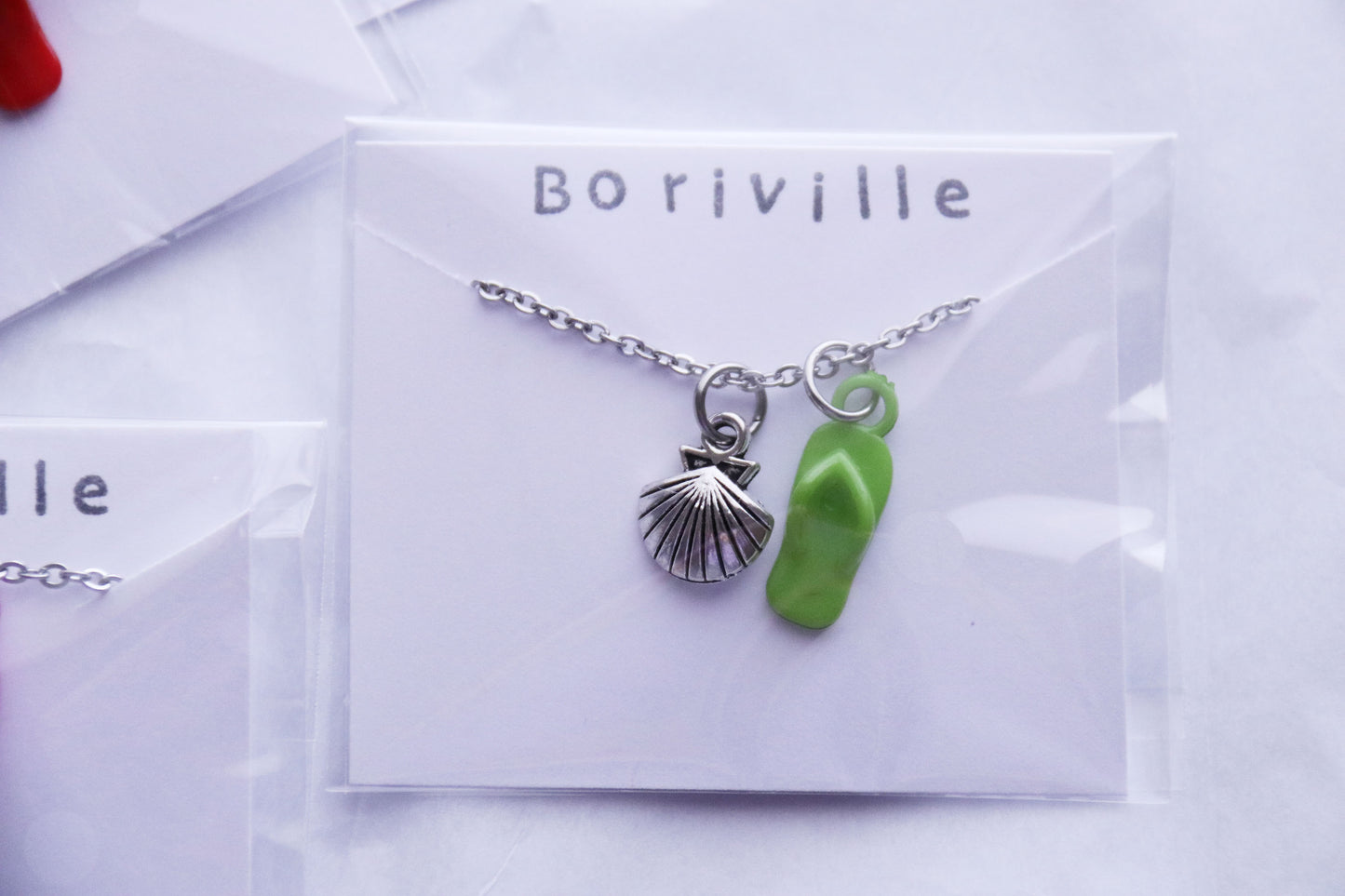 Pool Party Favor, Flip Flop Charm with Sea Shell Charm, Pool Party, Party Favors
