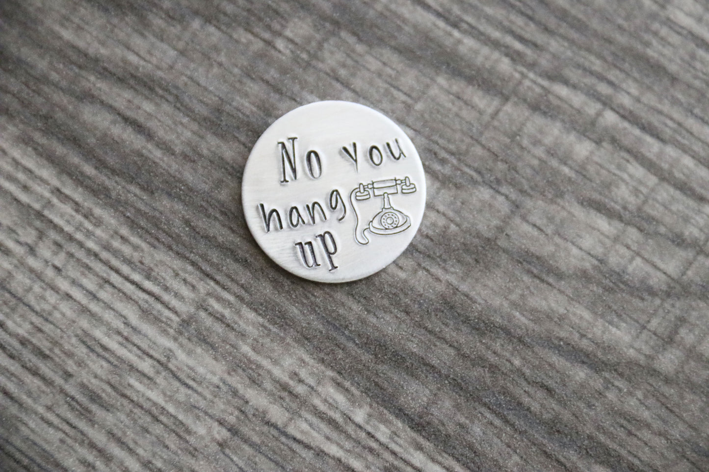 No you hang up Hugs, Pocket Hug, Hand Stamped, Halloween