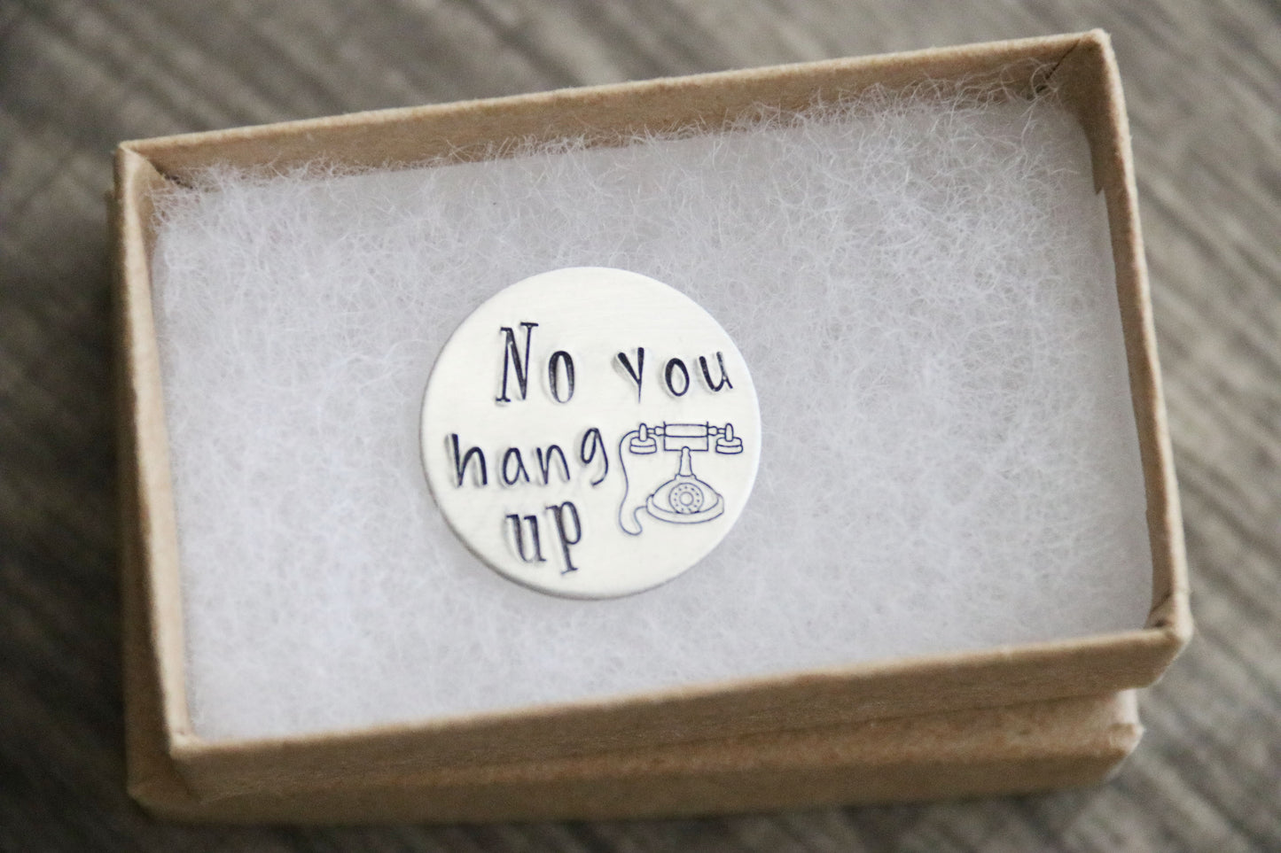 No you hang up Hugs, Pocket Hug, Hand Stamped, Halloween