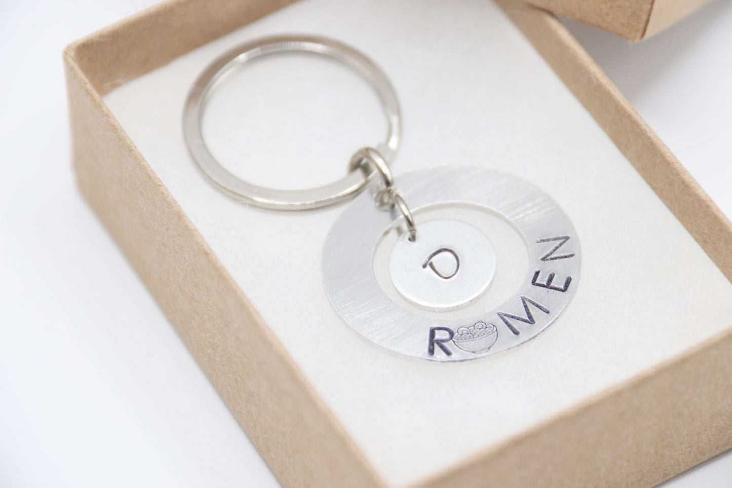 Ramen Keychain Personalize Initial