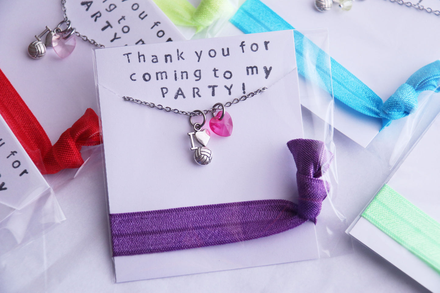 Volleyball Party Favor, Sport Gift, Team Gift, I Heart Volleyball with Heart, Party Favors