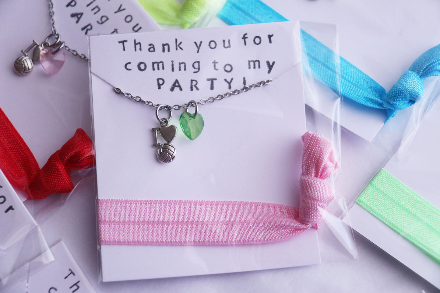 Volleyball Party Favor, Sport Gift, Team Gift, I Heart Volleyball with Heart, Party Favors