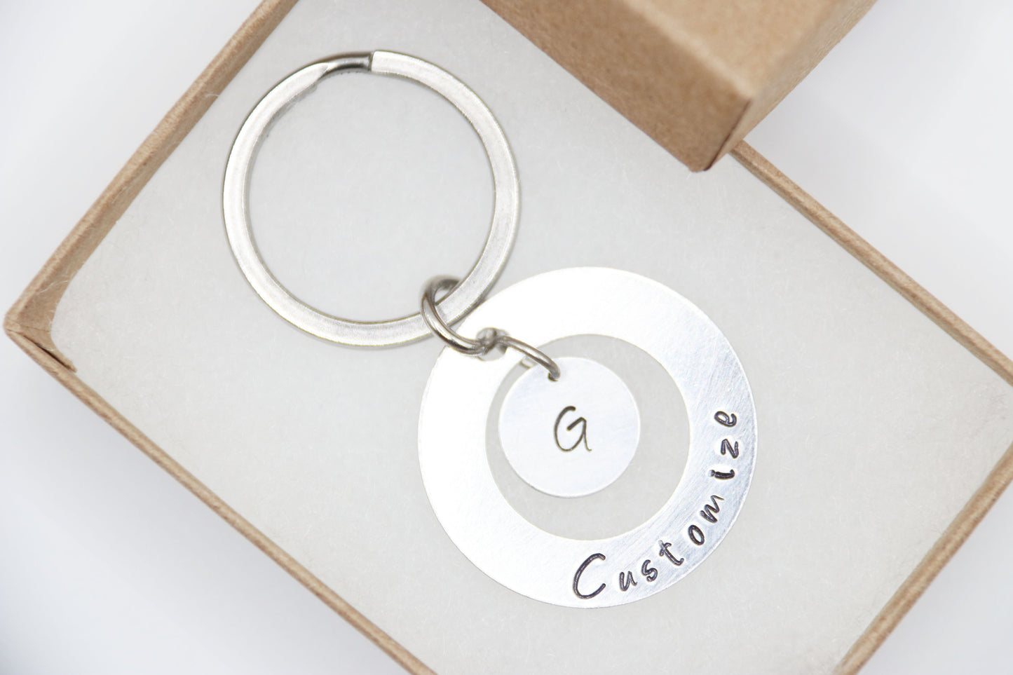Customize Wash Keychain Personalize Initial