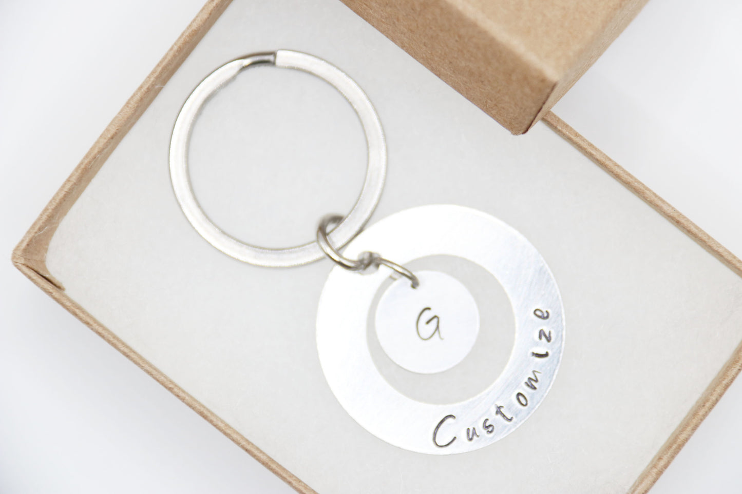 Customize Wash Keychain Personalize Initial