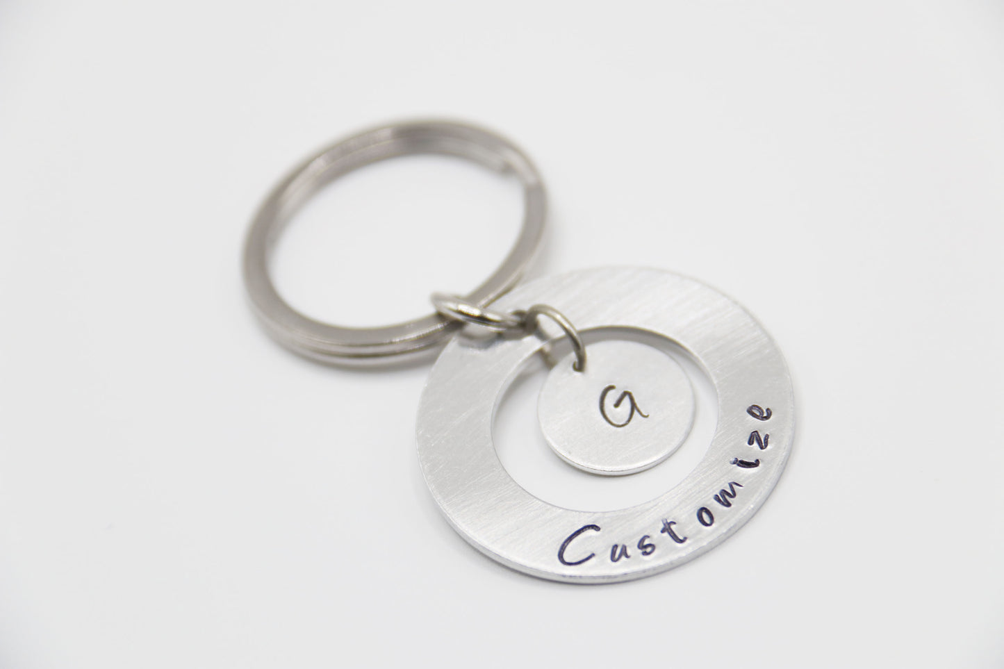 Customize Wash Keychain Personalize Initial