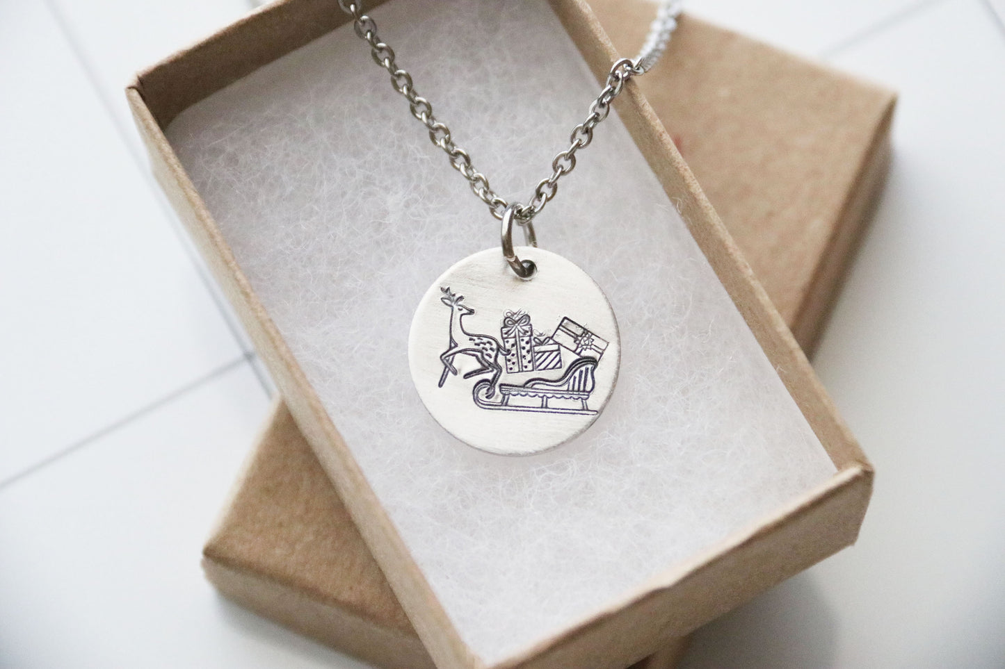 Christmas Holiday Jewelry Children Necklace