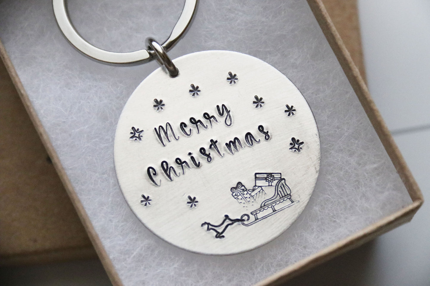 Merry Christmas Santa Keychain