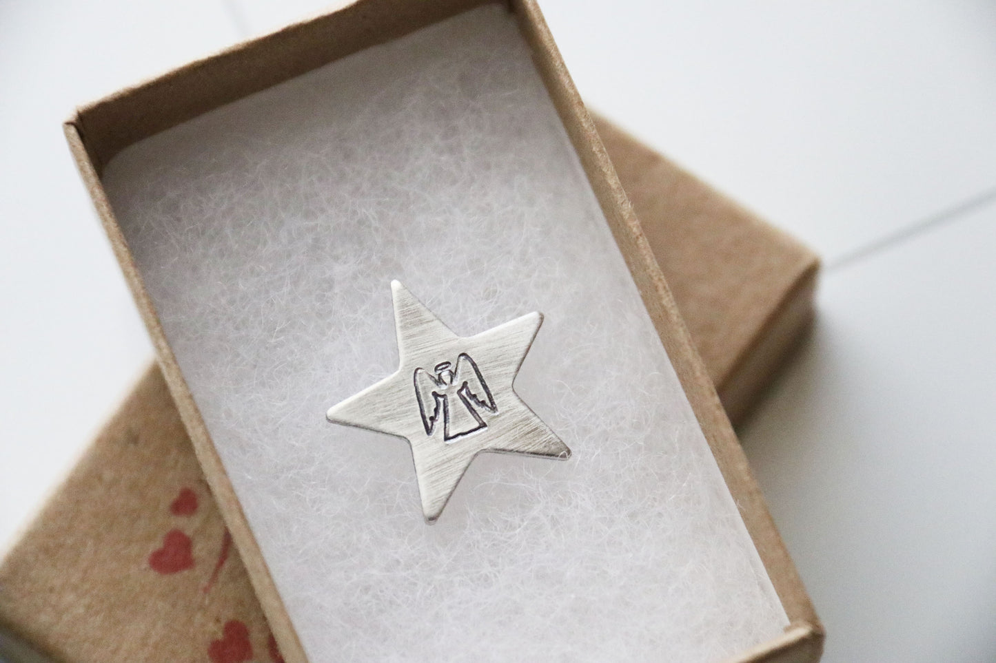 Christmas Pocket Hugs Star and Heart Set of 4