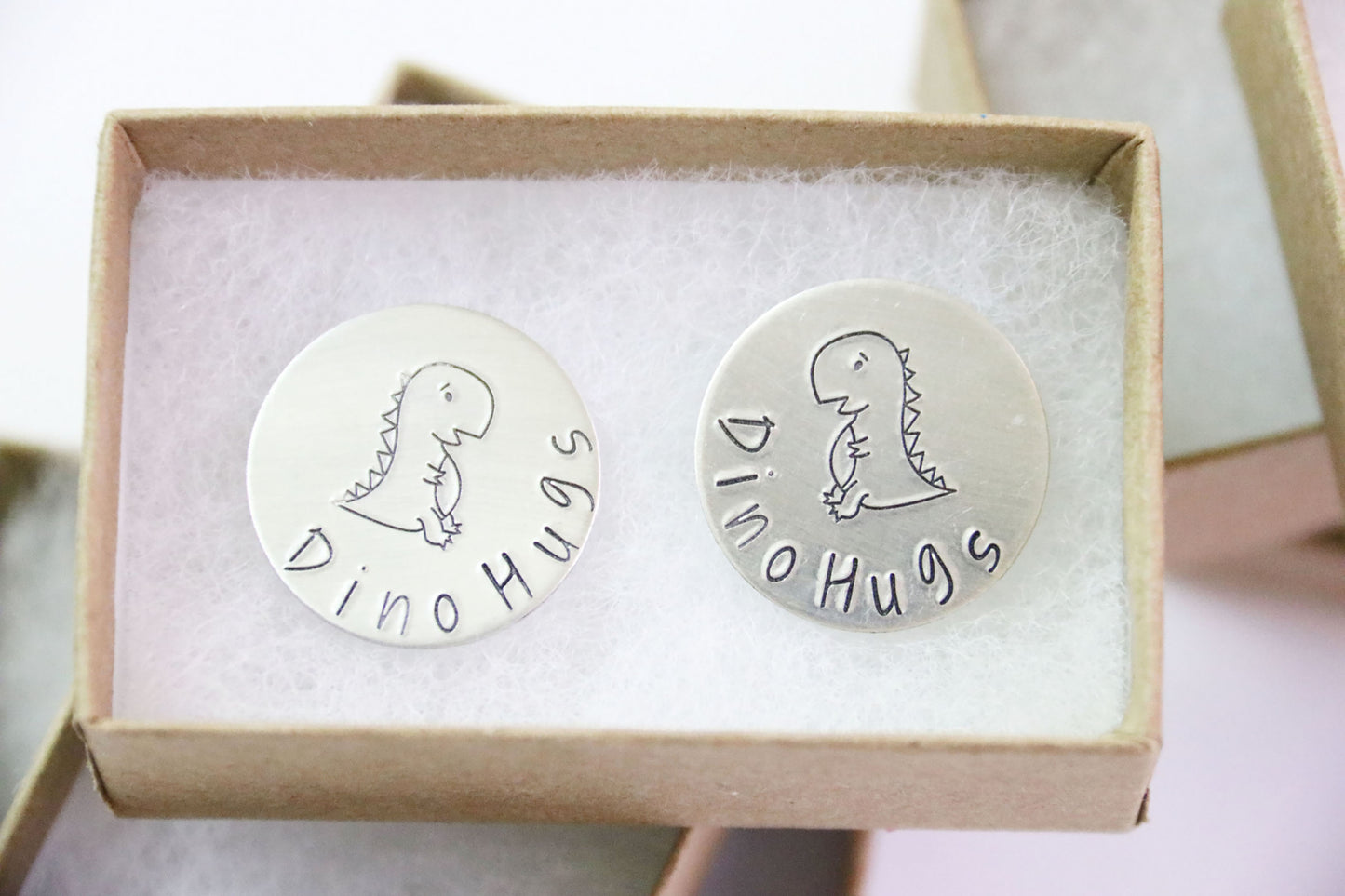 Dino Pocket Hug, Lucky Token, Dinosaur Hugs, Set Hugs Token, Love you Hugs Set Dino