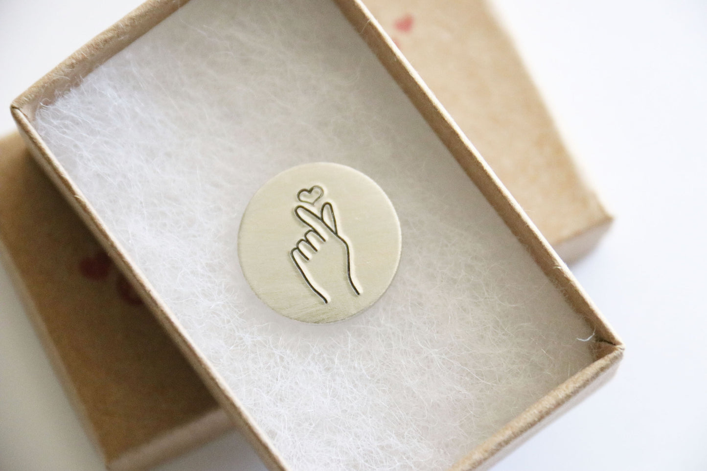 Korean Heart Finger, Hugs Pocket Hug, Lucky Token