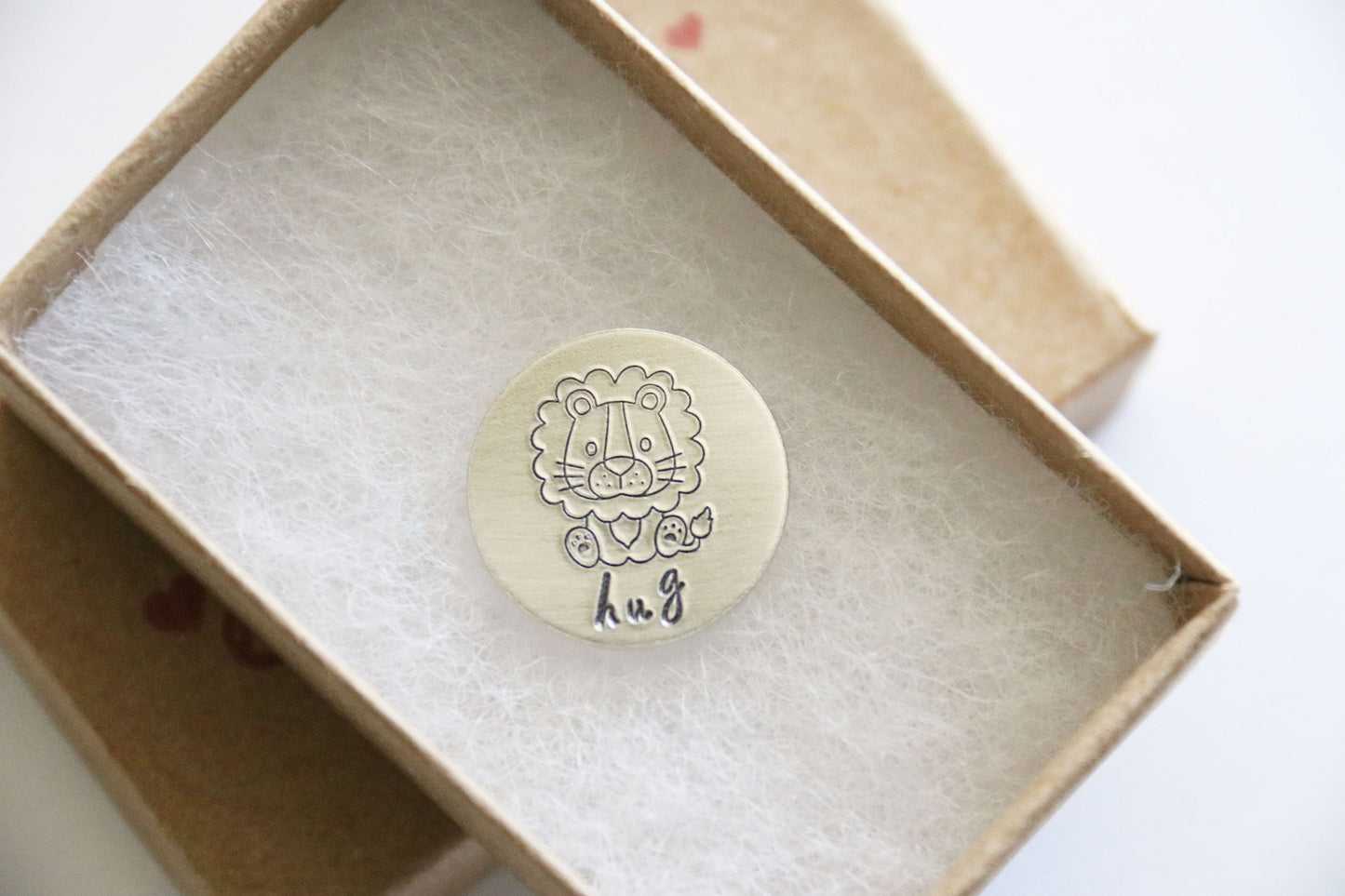 Lion Pocket Hug, Lucky Token, Lion Hugs