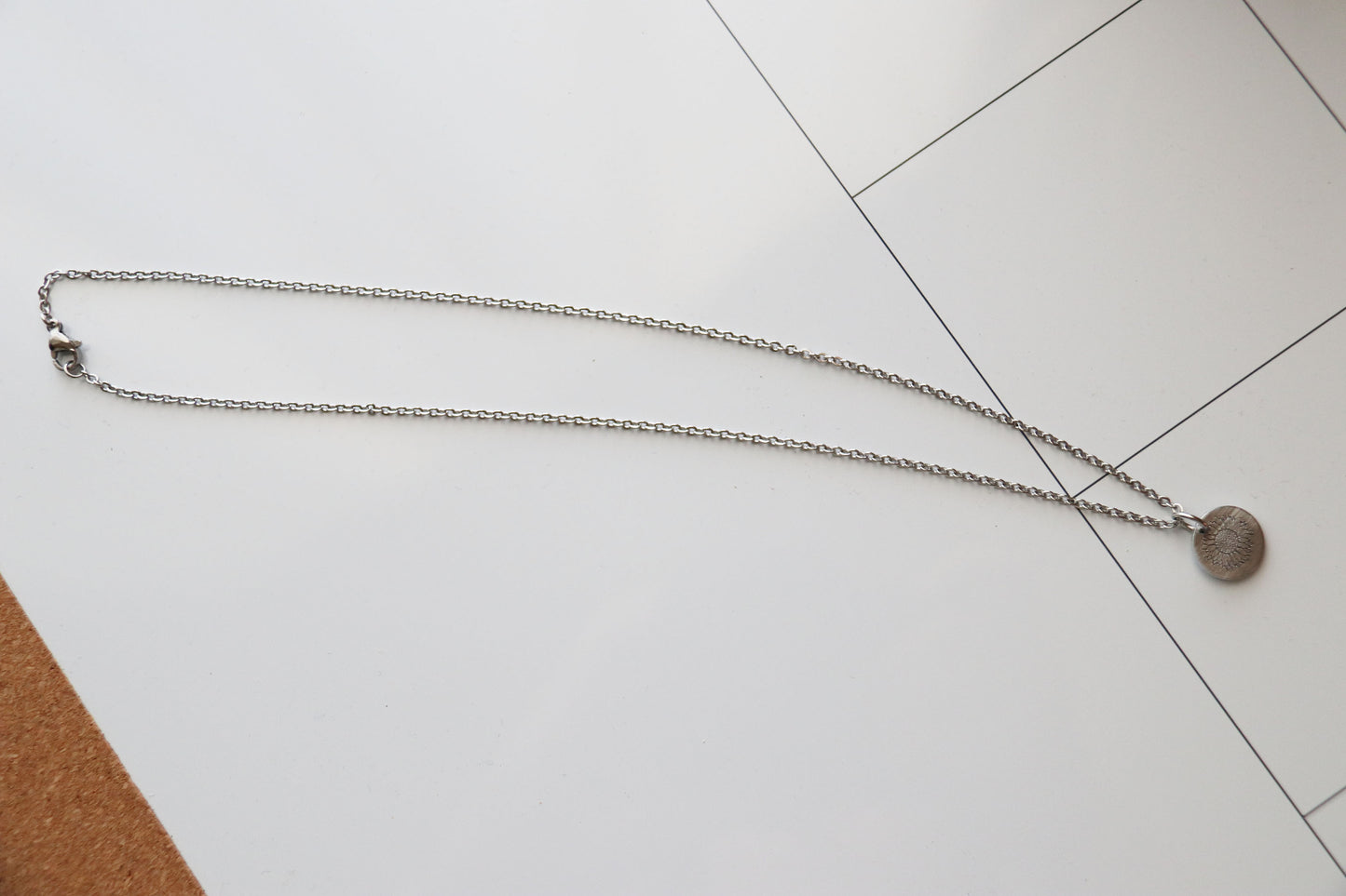 Sunflower Necklace, Birthday Gift, Gift for Her, Flower Jewelry, Hand Stamped