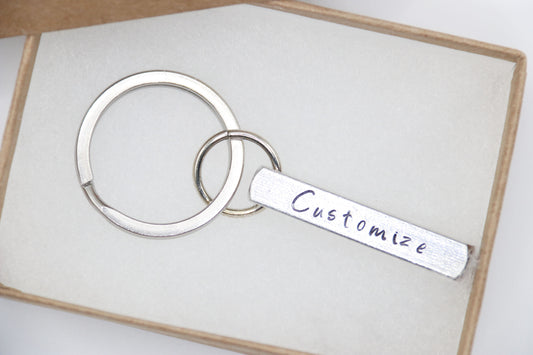 Customize 3d Bar Keychain, Personalized Bar Key Ring