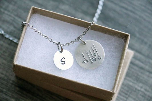 Universe Necklace Personalized Initial