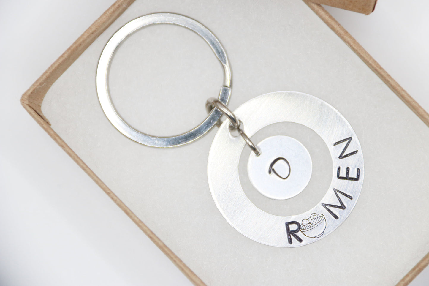 Ramen Keychain Personalize Initial