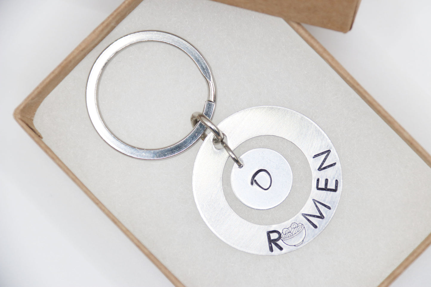 Ramen Keychain Personalize Initial